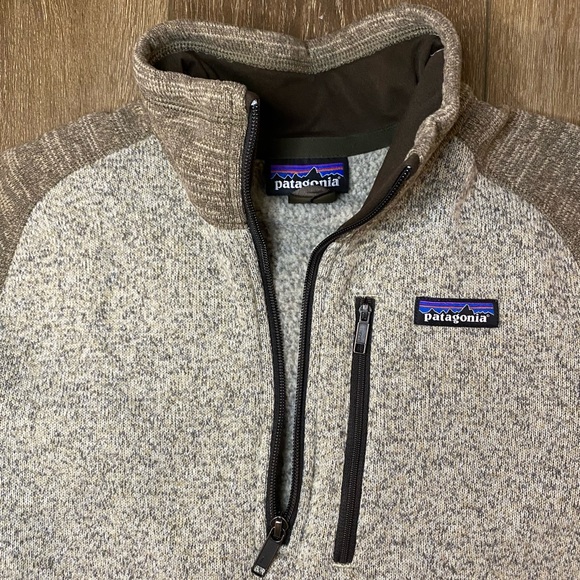 Patagonia 1/4 zip fleece- men’s small (brown/tan - Picture 10 of 14